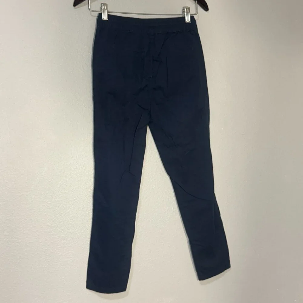 Kids Classic Navy Straight Leg Pants Minimalist Everyday Size 9-10 Lefties